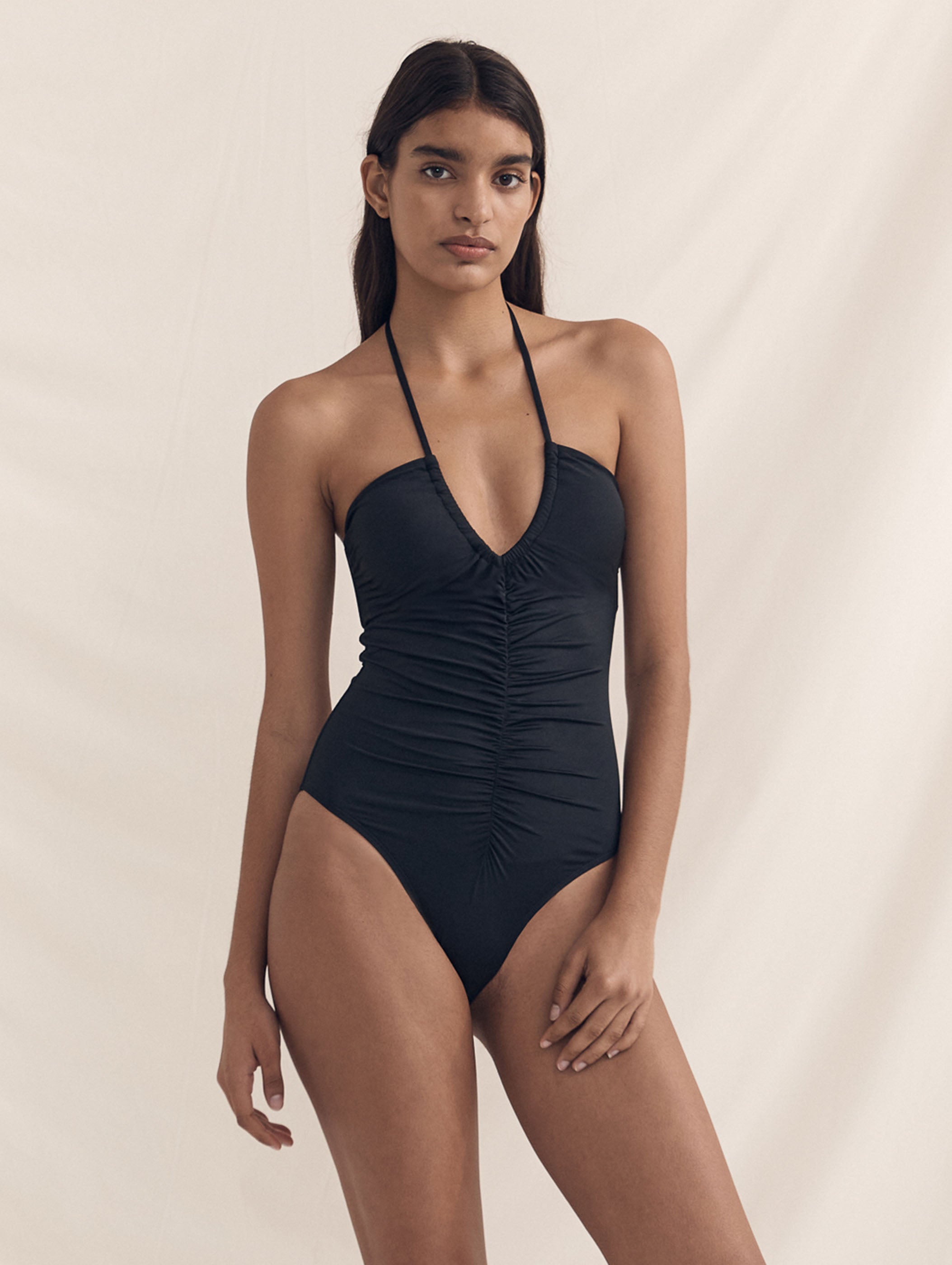 Ruched Vacation One Piece