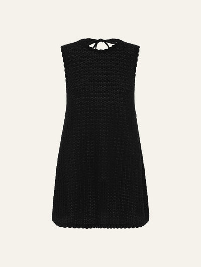 Pointelle Shift Mini Dress