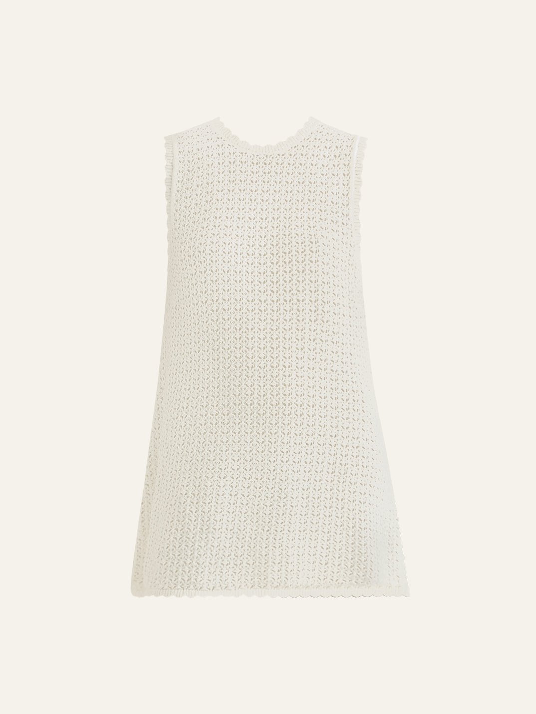 Pointelle Shift Mini Dress